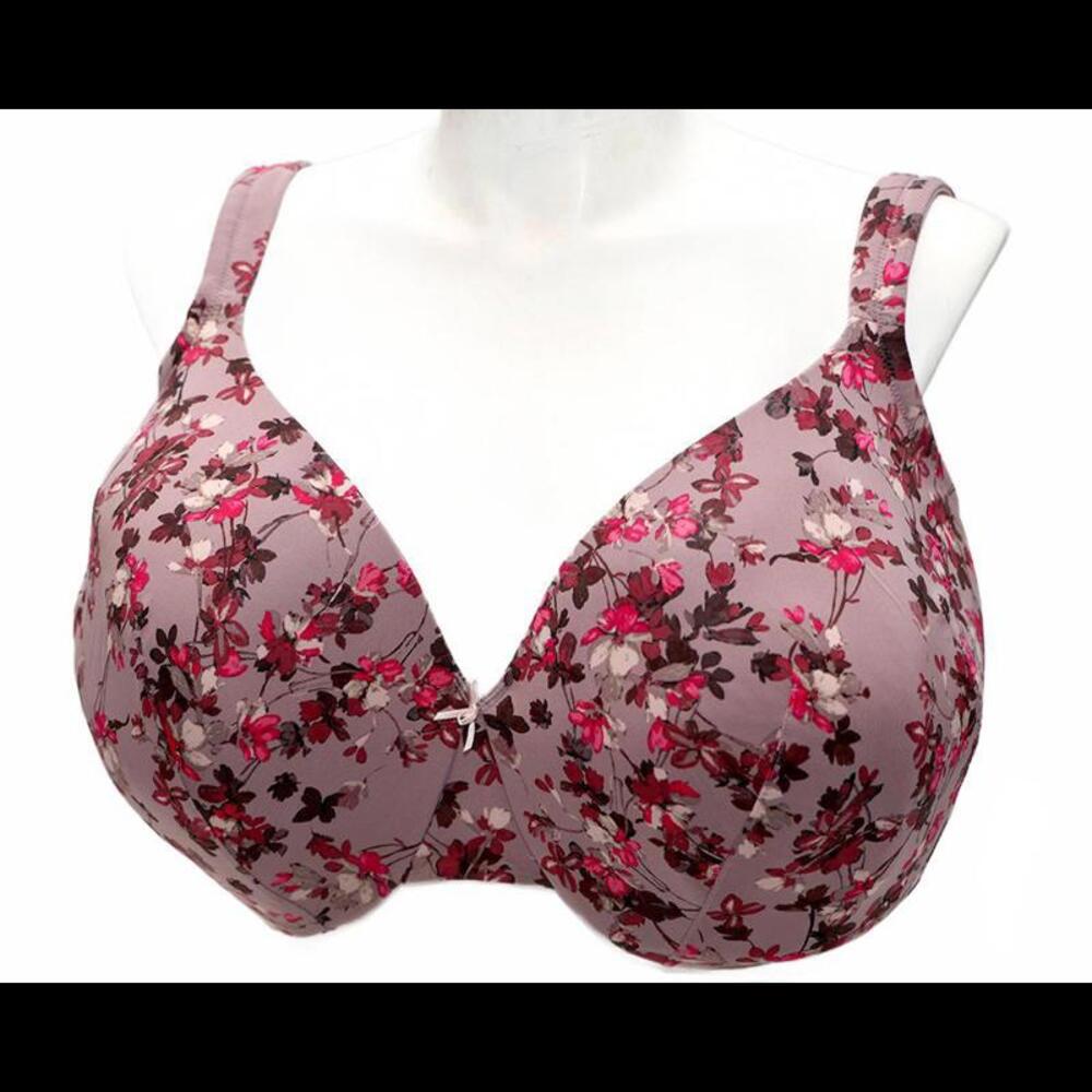 Lane Bryant Cacique Lightly Lined Full Coverage Lilac/Floral Bra NWT Size 42K